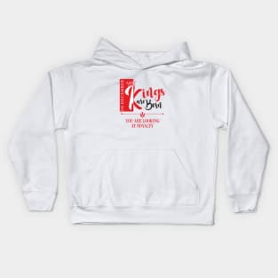 December Birthday King Kids Hoodie